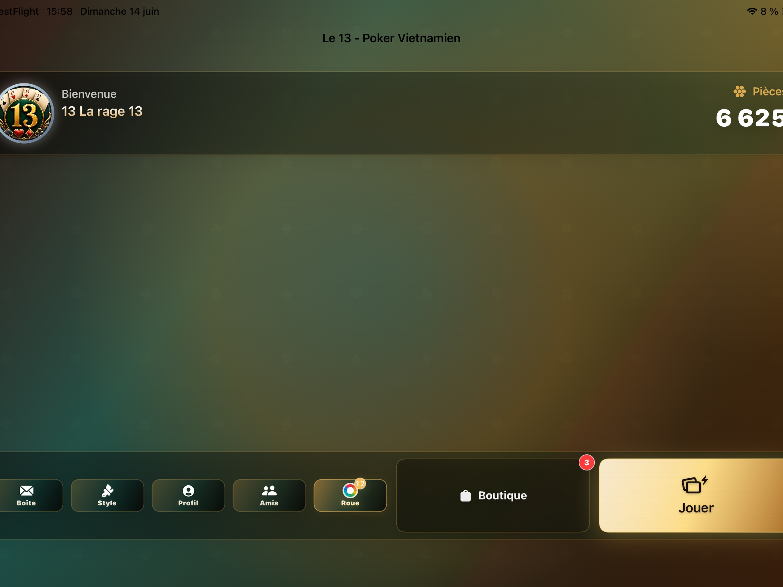 Capture iPad des modes Le 13